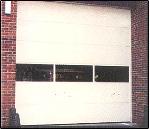 Overhead Garage Door - Commercial + Glass, White, Medium